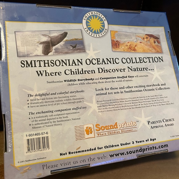 Smithsonian Oceanic Collection Wildlife Story & Stuffed Toy - Picture 6 of 7